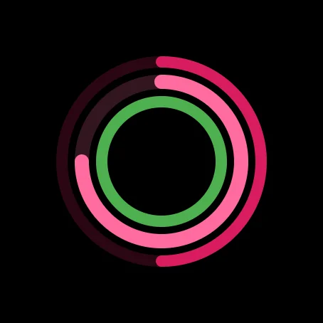 StepMelon Wear OS app showing detailed ring progress view on smartwatch